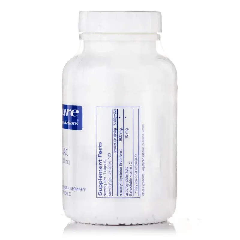 Ацетилцистеїн Pure Encapsulations (NAC N-Acetyl-l-Cysteine) 900 мг 120 капсулАцетилцистеїн Pure Encapsulations (NAC N-Acetyl-l-Cysteine) 900 мг 120 капсул
