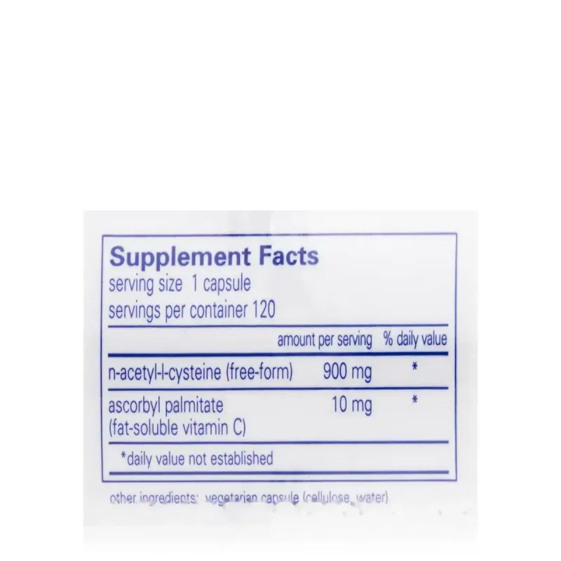 Ацетилцистеїн Pure Encapsulations (NAC N-Acetyl-l-Cysteine) 900 мг 120 капсулАцетилцистеїн Pure Encapsulations (NAC N-Acetyl-l-Cysteine) 900 мг 120 капсул