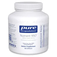 Мультивитамины и минералы без меди и железа Pure Encapsulations (Nutrient 950 w/o Copper and Iron) 180 капсулМультивитамины и минералы без меди и железа Pure Encapsulations (Nutrient 950 w/o Copper and Iron) 180 капсул