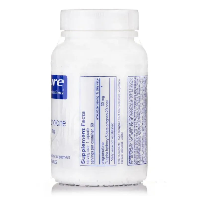 Прегенолон Pure Encapsulations (Pregnenolone) 30 мг 60 капсулПрегенолон Pure Encapsulations (Pregnenolone) 30 мг 60 капсул