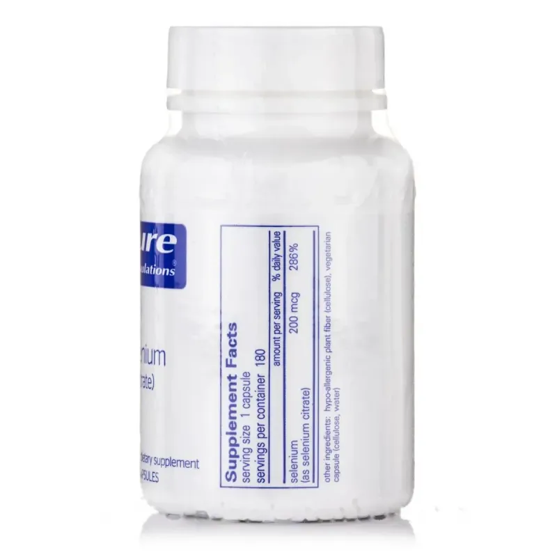 Селен Цитрат Pure Encapsulations (Selenium Citrate) 180 капсул