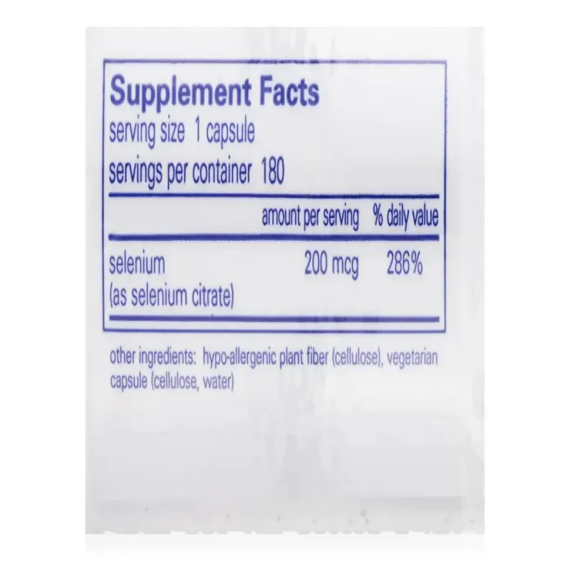 Селен Цитрат Pure Encapsulations (Selenium Citrate) 180 капсул