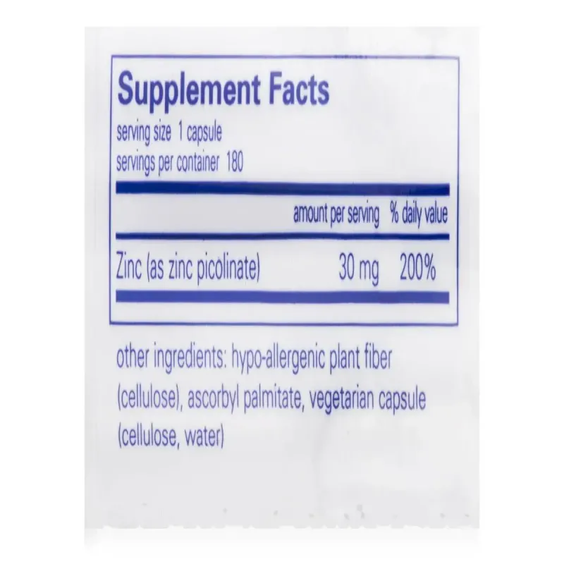 Цинк Pure Encapsulations (Zinc) 30 мг 180 капсулЦинк Pure Encapsulations (Zinc) 30 мг 180 капсул