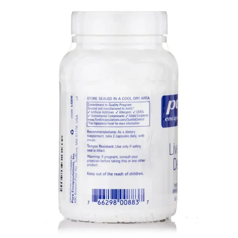 Вітаміни для печінки та детоксу Pure Encapsulations (Liver-G.I. Detox) 60 капсулВітаміни для печінки та детоксу Pure Encapsulations (Liver-G.I. Detox) 60 капсул