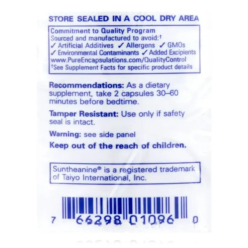 Добавка для покращення сну Pure Encapsulations (Best-Rest Formula) 120 капсулДобавка для покращення сну Pure Encapsulations (Best-Rest Formula) 120 капсул