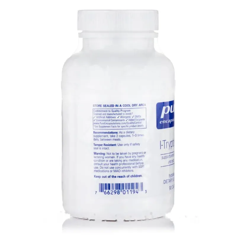 Триптофан Pure Encapsulations (L-Tryptophan) 90 капсулТриптофан Pure Encapsulations (L-Tryptophan) 90 капсул