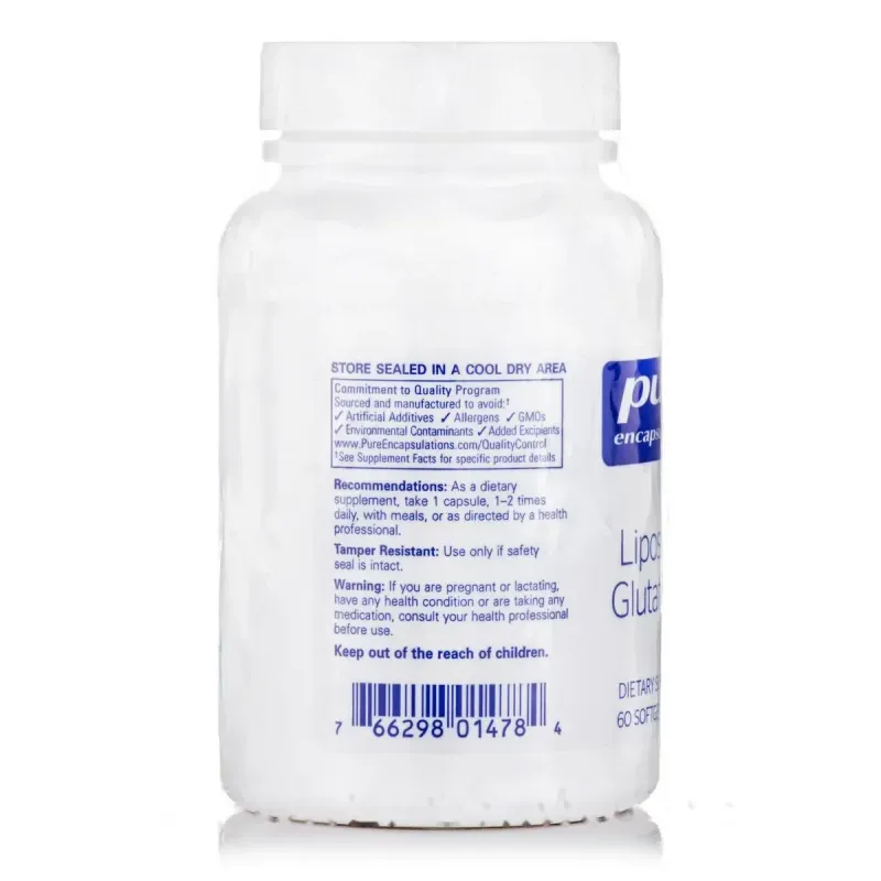 Глутатион Pure Encapsulations (Liposomal Glutathione) 60 капсул