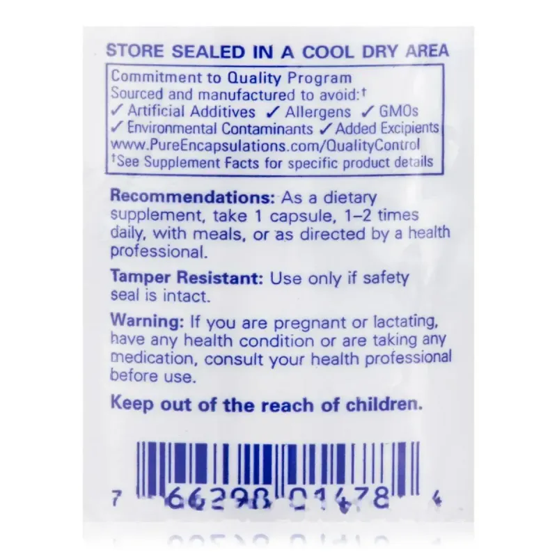 Глутатион Pure Encapsulations (Liposomal Glutathione) 60 капсул