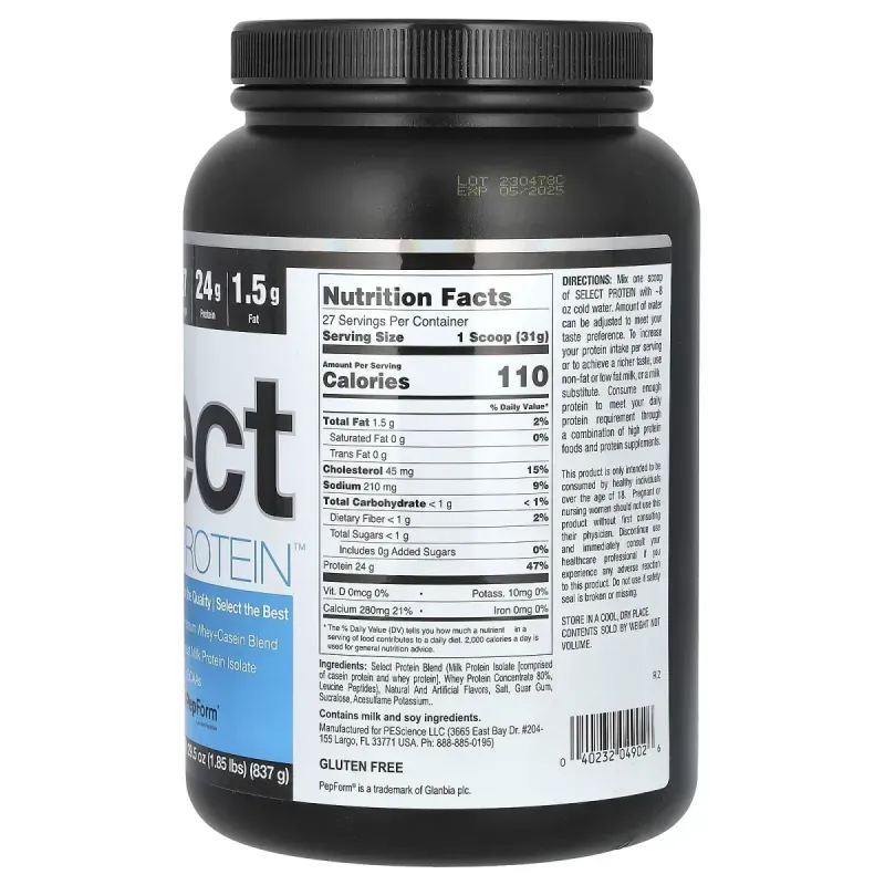 PEScience, Select Protein, Amazing Snickerdoodle, 29,5 унций (837 г)