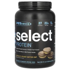 PEScience, Select Protein, протеиновая порошковая смесь для приготовления напитка, чашка с шоколадным и арахисовым маслом, 878 г (1,93 фунта)