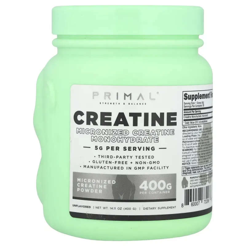 PrePrimal, Creatine Powder, Unflavored , 14.11 oz (400 g)