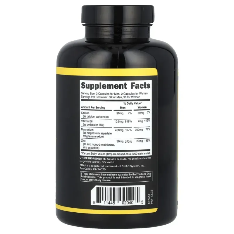 ZMA, Primaforce, 180 растительных капсул