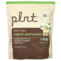 Plnt, Organic Plant Protein, Vanilla, 2.51 lbs (1,140 g)