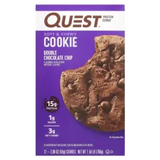 Протеїнове печиво подвійна шоколадна крихта Quest Nutrition (Protein Cookie Double Chocolate Chip) 12 шт по 59 г