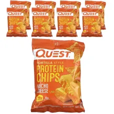 Quest Nutrition, протеїнові чипси у вигляді тортильї, сир начос, 8 пакетиків по 32 г (1,1 унції)