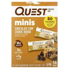 Quest Nutrition, протеїновий батончик Minis, шоколадне печиво, 14 батончиків по 23 г (0,81 унції)
