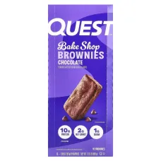 Quest Nutrition, шоколадні брауні від Bake Shop, зі смаком шоколаду, 10 шт. по 56 г (1,98 унції)