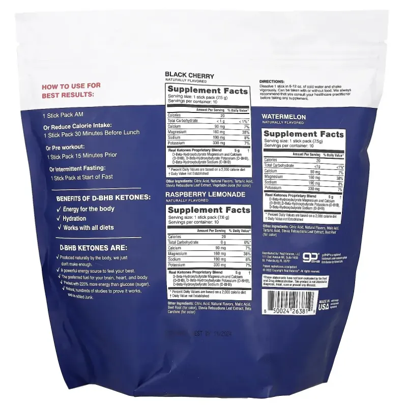 Real Ketones, Shift, різноманітна упаковка, 30 пакетиків