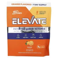 Real Ketones, Elevate, апельсин, 7 пакетиков, 12,3 г (0,43 унции) каждый