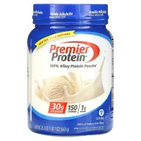 Premier Protein, 100 %-вий сироватковий протеїн у порошку, ванільний молочний коктейль, 663 г (1 фунт 7 унцій)