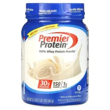 Premier Protein, 100% Whey Protein Powder, Vanilla Milkshake, 1 lb 7 oz (663 g)