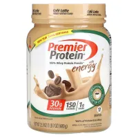 Premier Protein, 100% Whey Protein Powder with Energy, Cafe Latte, 23.9 oz (680 g)