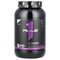Rule One Proteins, R1 Casein, Protein Powder Drink Mix, Vanilla Creme, 2.01 lbs (913.5 g)