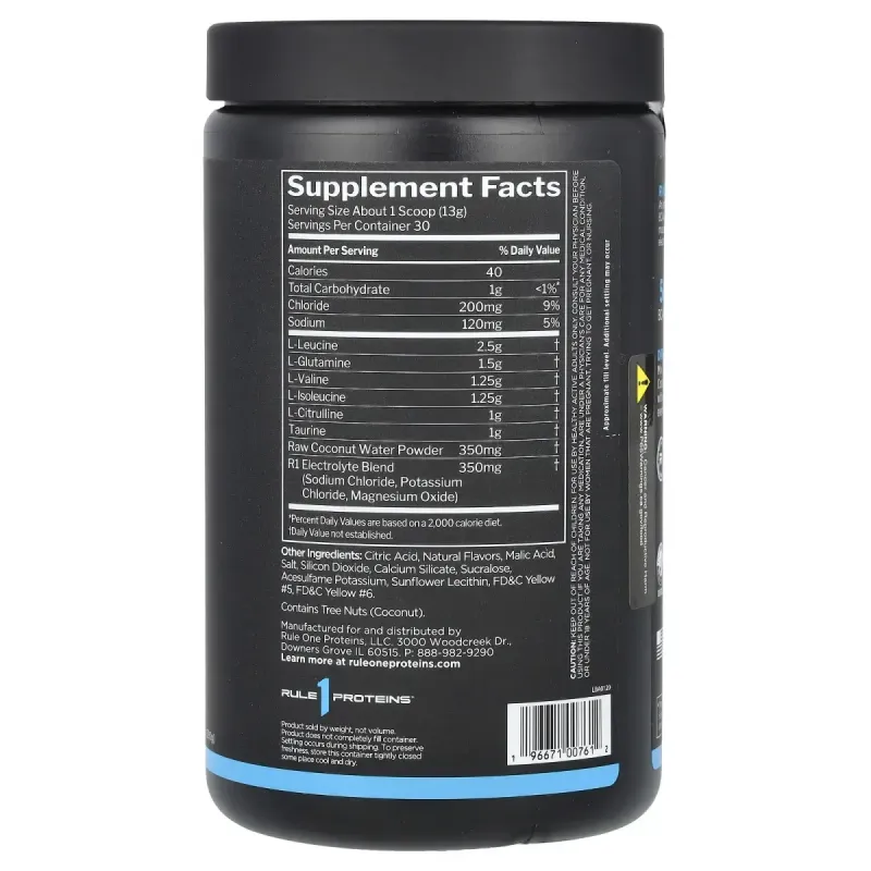 Rule One Proteins, Active BCAA, Peach Mango, 13.76 oz (390 g)