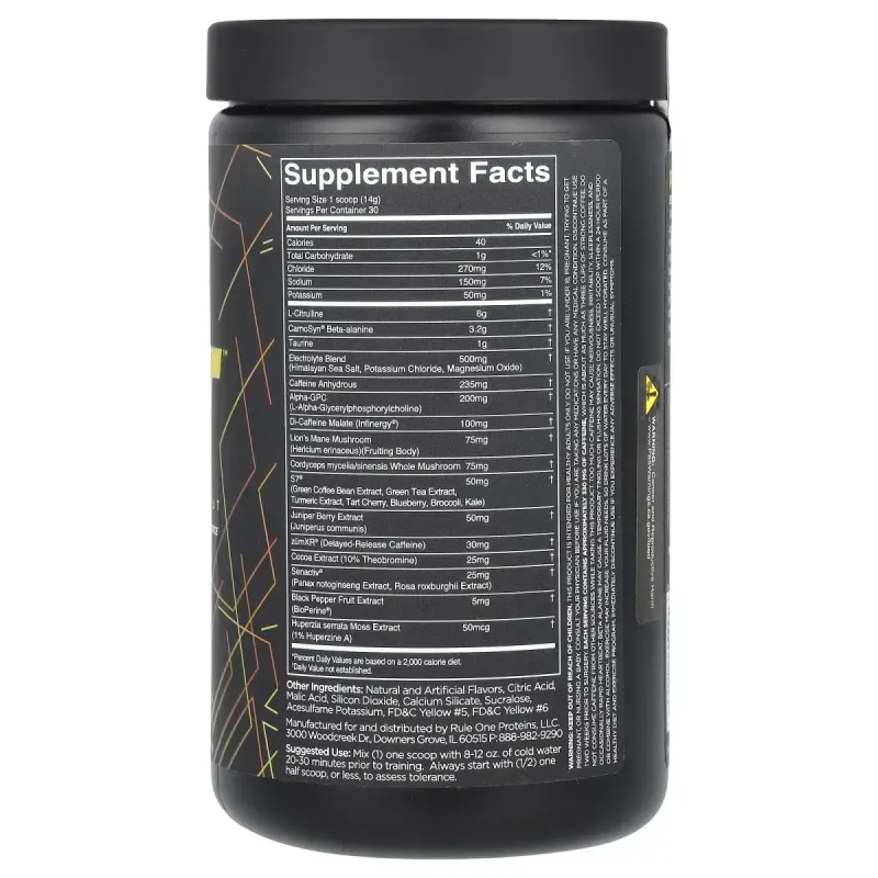Rule One Proteins, preLIFT, Pre-Workout, Orange Pineapple, 14.8 oz (420 g)