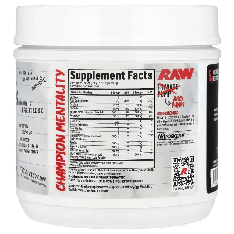 Raw Nutrition, Christopher's Juicy Pumps, 474 г (16,72 унции)