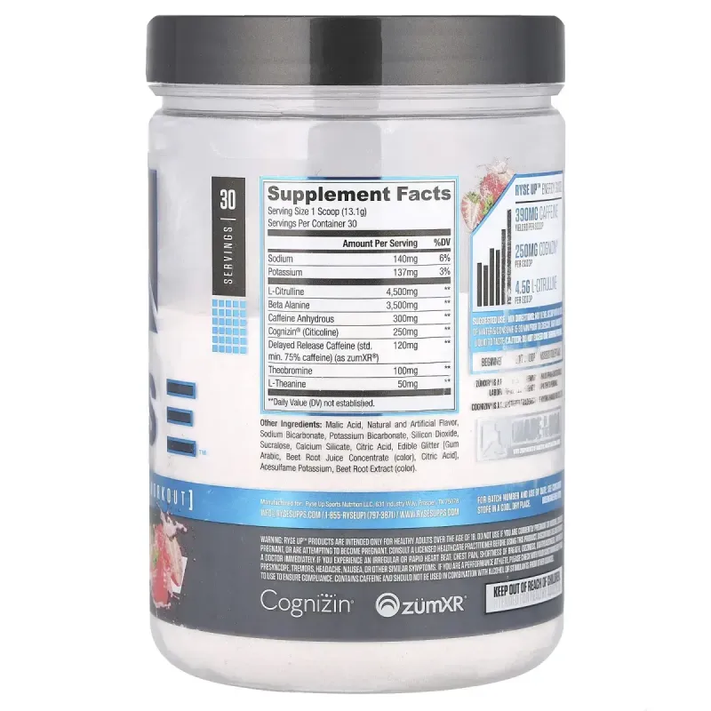 RYSE, Loaded Pre, High Stim Pre-Workout, Pink Splash, 13.9 oz (393 g)