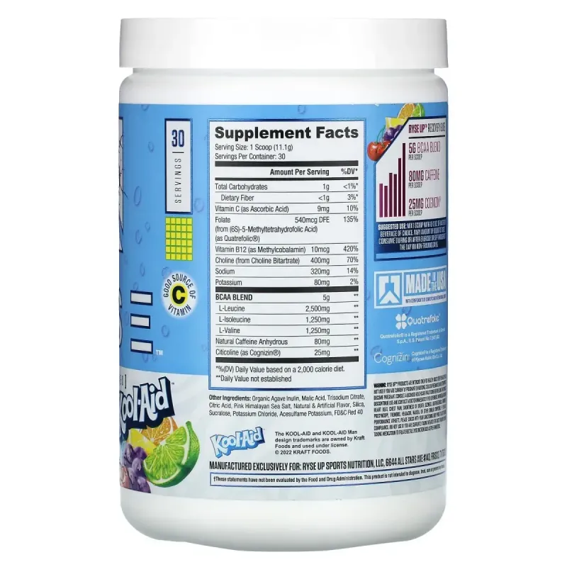 RYSE, Element Series, BCAA Focus, Kool-Aid, Tropical Punch, 11.7 oz (333 g)