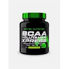 Scitec Nutrition, BCAA+Glutamine Xpress, яблуко, 600 г