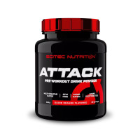Scitec Nutrition, Attack, кривавий апельсин, 416 г