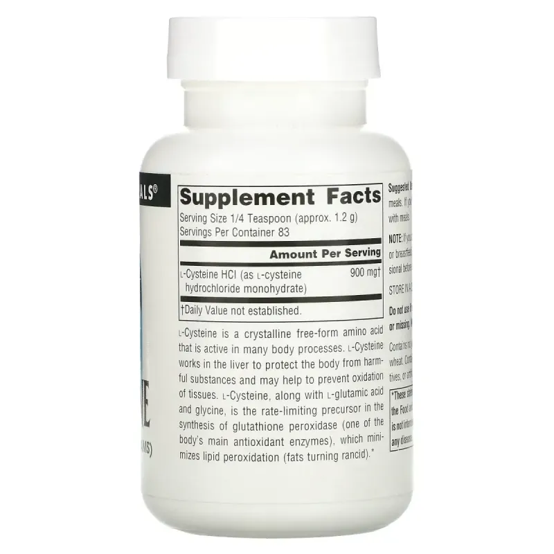 L-Цистеин Source Naturals (L-Cysteine) 900 мг 100 г