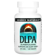 Фенилаланин Source Naturals (DL-Phenylalanine) 375 мг 120 таблеток