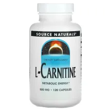 L-карнитин тартрат Source Naturals (L-Carnitine ) 120 капсул