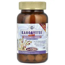 Детский комплекс с витаминами и минералами со вкусом ягод Solgar (Kangavites Complete Multivitamin & Mineral Chewable) 120 жевательных таблеток