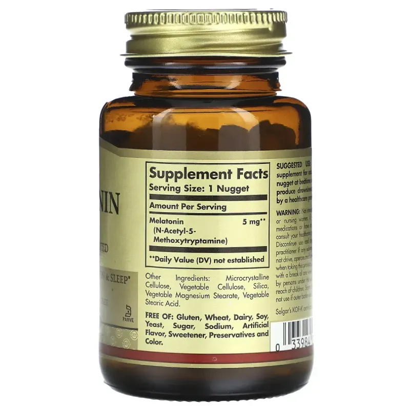 Мелатонин Solgar (Melatonin) 5 мг 60 таблеток