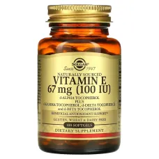 Вітамін E Solgar (Vitamin E) 67 мг 100 МО 100 м'яких таблеток