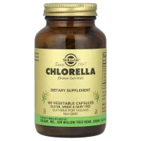Хлорелла Solgar (Chlorella) 520 мг 100 капсул