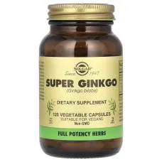 Гінкго білоба Solgar (Super Ginkgo) 120 рослинних капсул