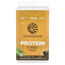 Classic Plus Protein, органический, на растительной основе, шоколад, Sunwarrior, 1,65 фунта (750 г)