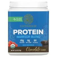 Протеин Warrior Blend, органический, растительный, шоколад, Sunwarrior, 375 г (13.2 oz)