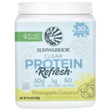 Sunwarrior, Clear Protein Refresh, ананас і кокос, 420 г (14,8 унції)