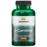 L-Карнитин, L-Carnitine, Swanson, 500 мг, 100 таблеток