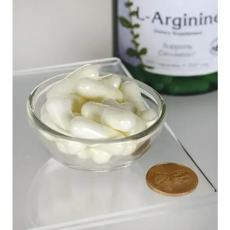 L-Аргинин, L-Arginine, Swanson, 500 мг, 200 капсул