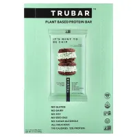 Trubar, Plant Based Protein Bar, It's Mint To Be Chip, 12 Bars, 1.76 oz (50 g) EachTrubar, рослинний протеїновий батончик