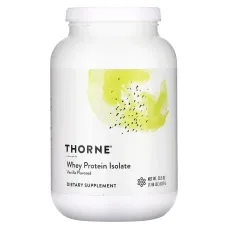 Сироватковий протеїн ізолят зі смаком ванілі Thorne Research (Whey Protein Isolate) 807 г