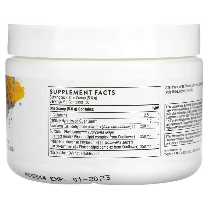 Витамины для поддержки кишечника энтероменд апельсин и ваниль Thorne Research (Enteromend) 168 г